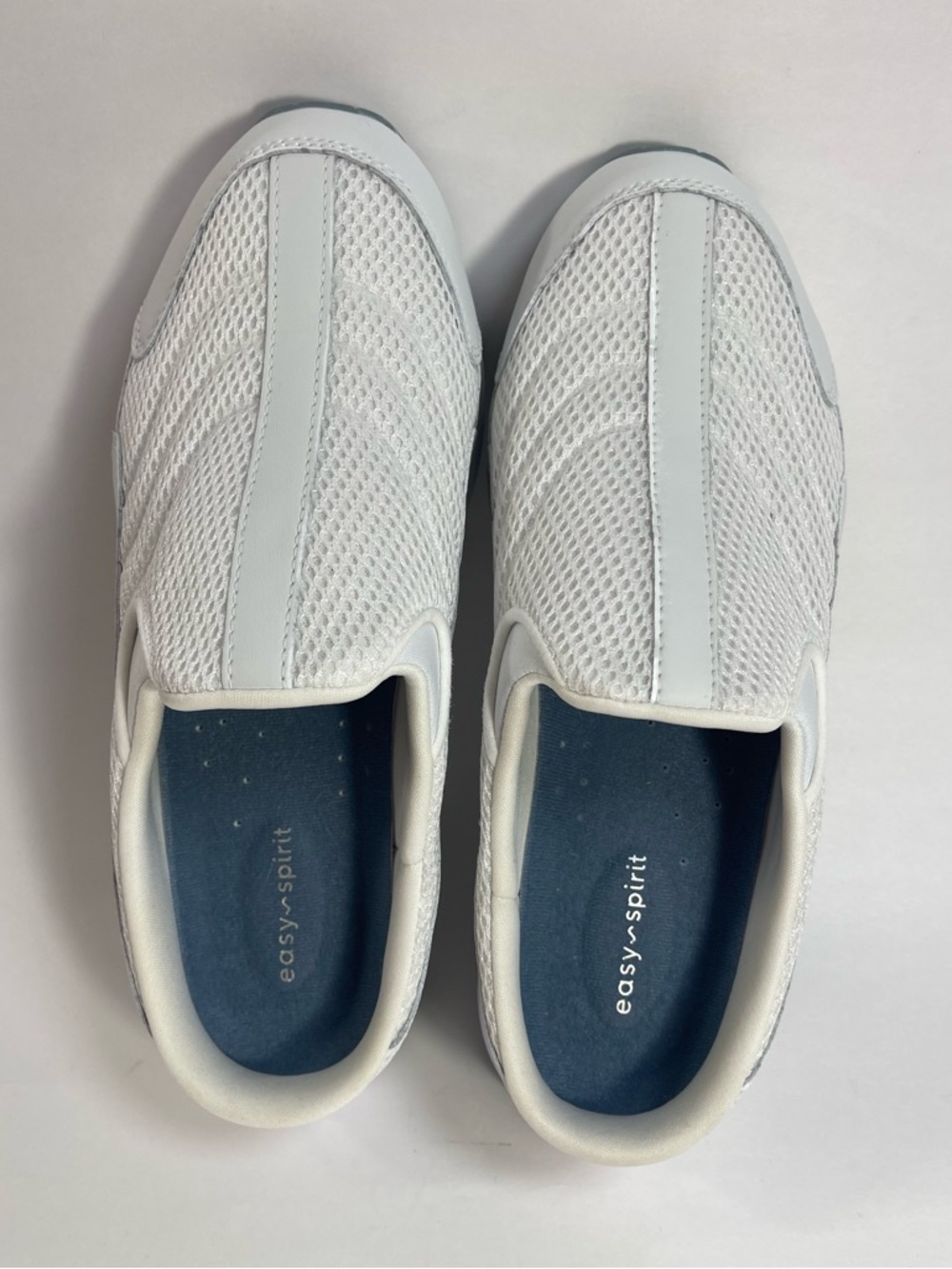 Easy Spirit White Slip-On Mesh Comfort Loafers